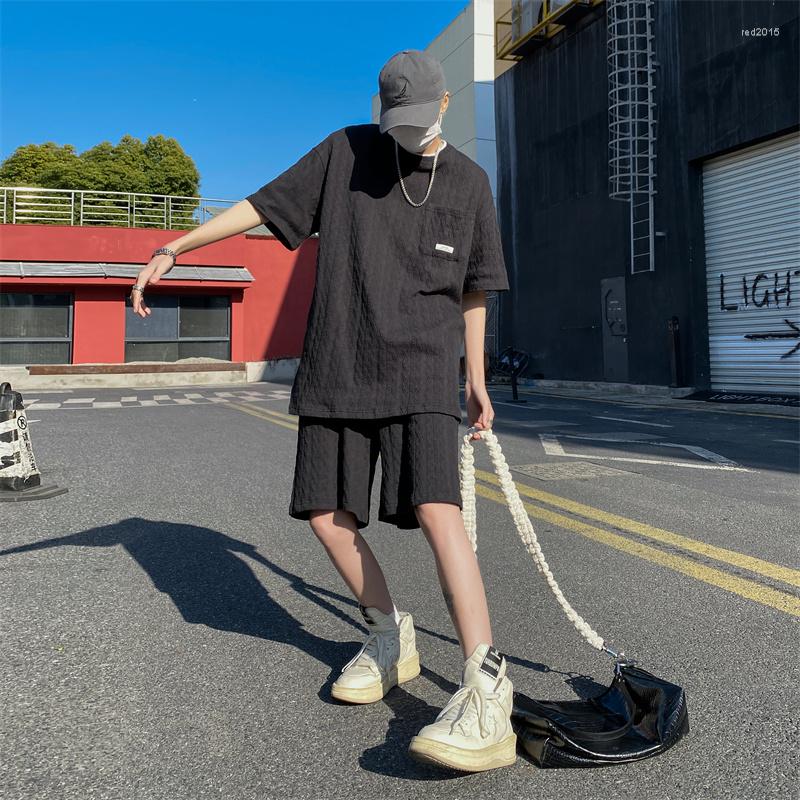 Men's Tracksuits Summer Short Sleeve For Men Korean Fashion Trends Oversized Streetwear Teenage Plus Size 2 Pieces Sets Casual Clothes, Black
Men's Tracksuits Summer Short Sleeve For Men Korean Fashion Trends Oversized Streetwear Teenage Plus Size 2 Pieces Sets Casual Clothes, Black