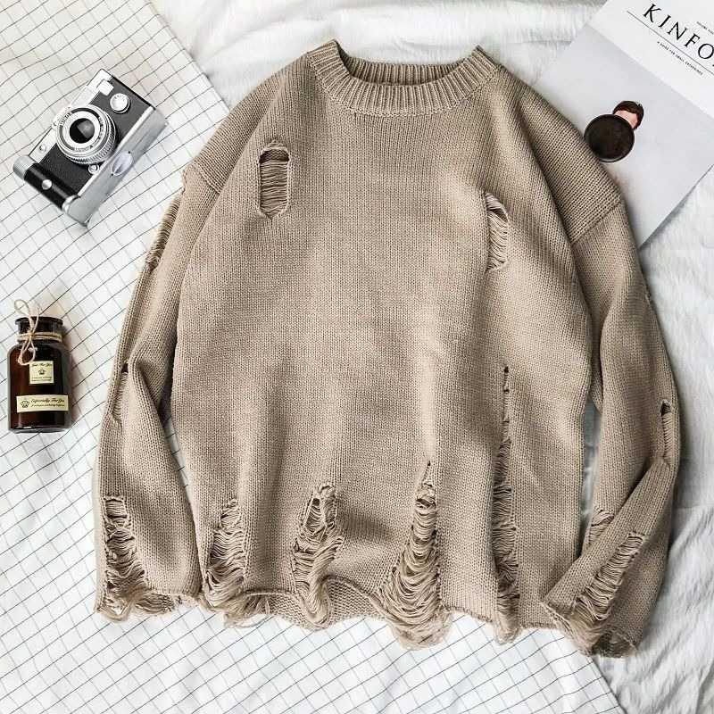 Women's Sweaters Deeptown Grunge Streetwear Hollow Out Knitted Sweater Women Solid Oversize Crewneck Long Sleeve Jumper Female Pullover, Kafei
Women's Sweaters Deeptown Grunge Streetwear Hollow Out Knitted Sweater Women Solid Oversize Crewneck Long Sleeve Jumper Female Pullover, Kafei