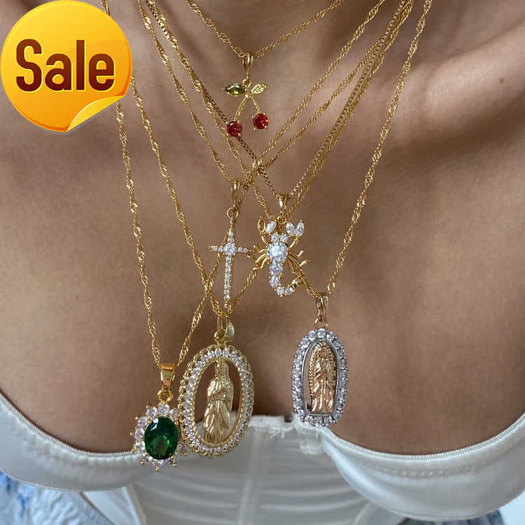 New luxury party gift jewelry waterproof women jewelry 18k gold pendant cubic Moissanite Scorpion necklace chain
New luxury party gift jewelry waterproof women jewelry 18k gold pendant cubic Moissanite Scorpion necklace chain