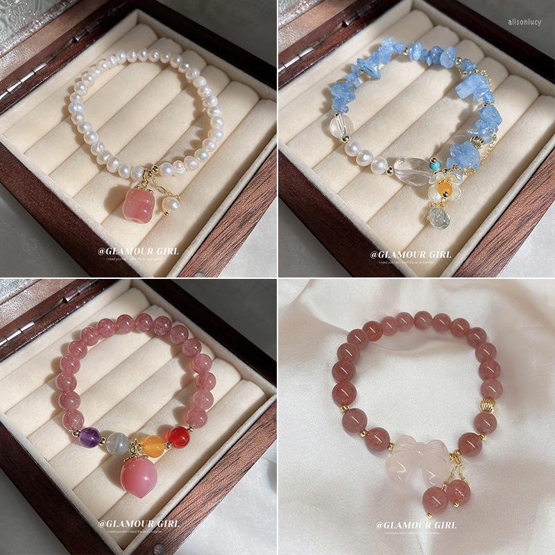 Charm Bracelets Minar Trendy Multiple Freshwater Pearl Beaded Bracelet For Women Natural Stone Peach Bowknot Flower Accessories
Charm Bracelets Minar Trendy Multiple Freshwater Pearl Beaded Bracelet For Women Natural Stone Peach Bowknot Flower Accessories