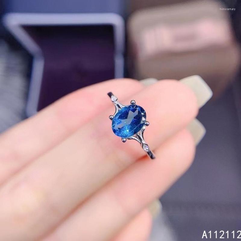 Cluster Rings Fine Jewelry 925 Sterling Silver Inlaid With Natural Gemstone Luxury Exquisite Oval Blue Topaz Women's OL Style Ring
Cluster Rings Fine Jewelry 925 Sterling Silver Inlaid With Natural Gemstone Luxury Exquisite Oval Blue Topaz Women's OL Style Ring