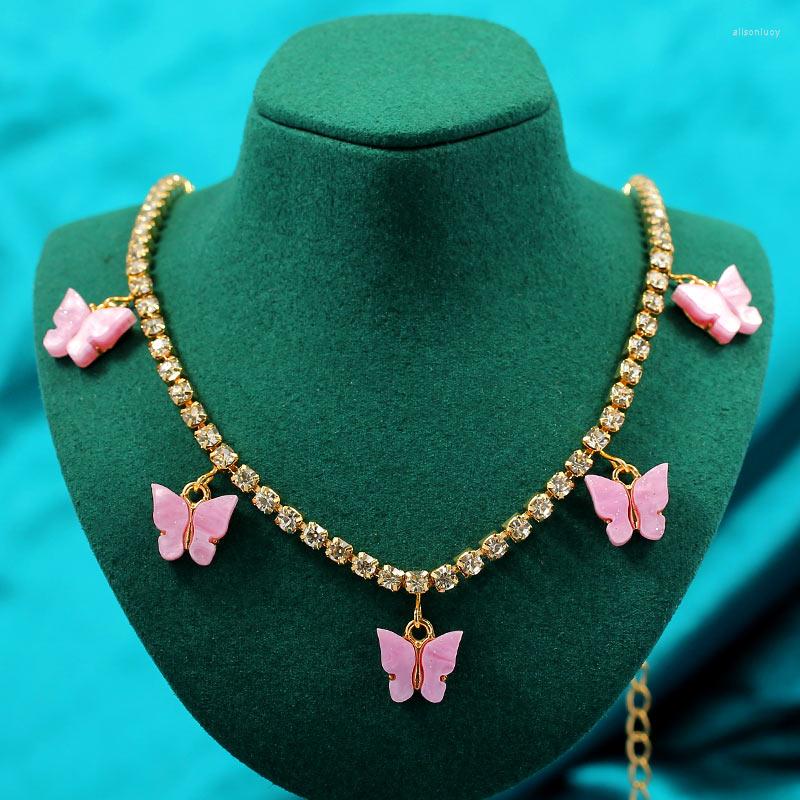 Chains 2023 Korean Fashion Butterfly Pendant Necklace For Women Gold Color Crystal Chain Choker Luxury Jewelry Party Gift
Chains 2023 Korean Fashion Butterfly Pendant Necklace For Women Gold Color Crystal Chain Choker Luxury Jewelry Party Gift