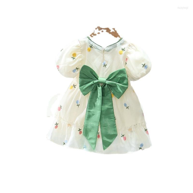 Girl Dresses Kids Clothes Summer 1-4 Years Baby Girls Clothing Korean Style Big Green Bowknot Chiffon Dress Hodiday Outfit
Girl Dresses Kids Clothes Summer 1-4 Years Baby Girls Clothing Korean Style Big Green Bowknot Chiffon Dress Hodiday Outfit