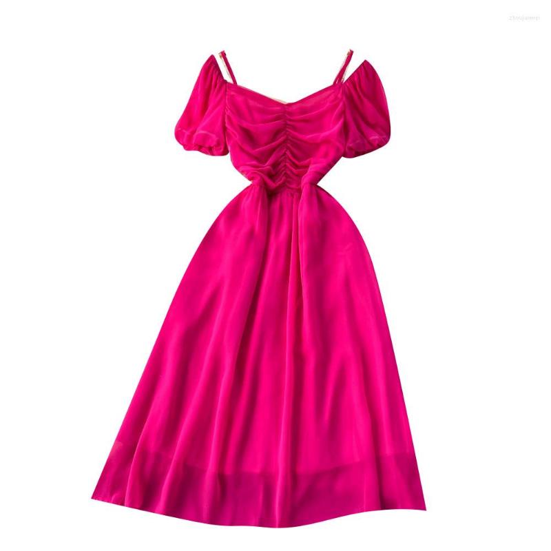 Party Dresses 2023 Summer Women Sexy Square Collar Short Sleeve Slim Dress Korean Fashion Folds Solid Color Chiffon, Black
Party Dresses 2023 Summer Women Sexy Square Collar Short Sleeve Slim Dress Korean Fashion Folds Solid Color Chiffon, Black