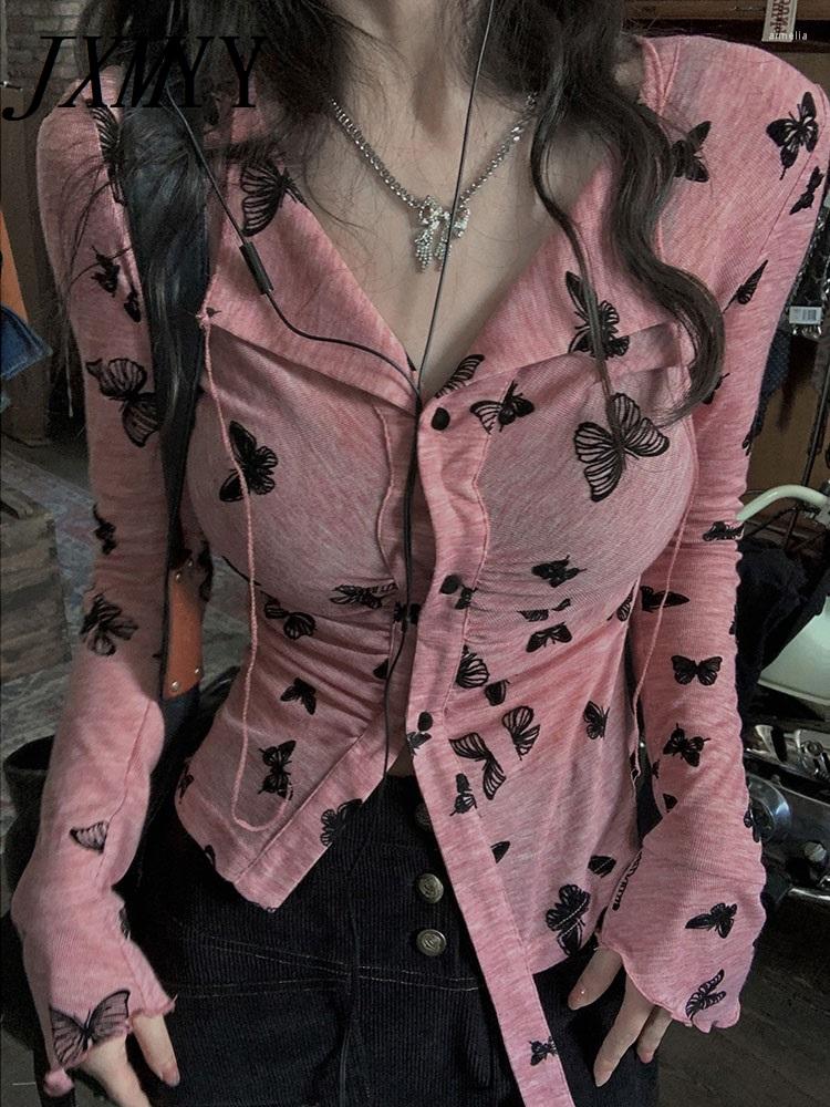 Women' Blouses Crop Tops 2023 Blusas Mujer De Moda Tunic Long Sleeve T Shirts Y2k Clothes Butterfly Printing Fashion Irregular Woman, Pink
Women' Blouses Crop Tops 2023 Blusas Mujer De Moda Tunic Long Sleeve T Shirts Y2k Clothes Butterfly Printing Fashion Irregular Woman, Pink