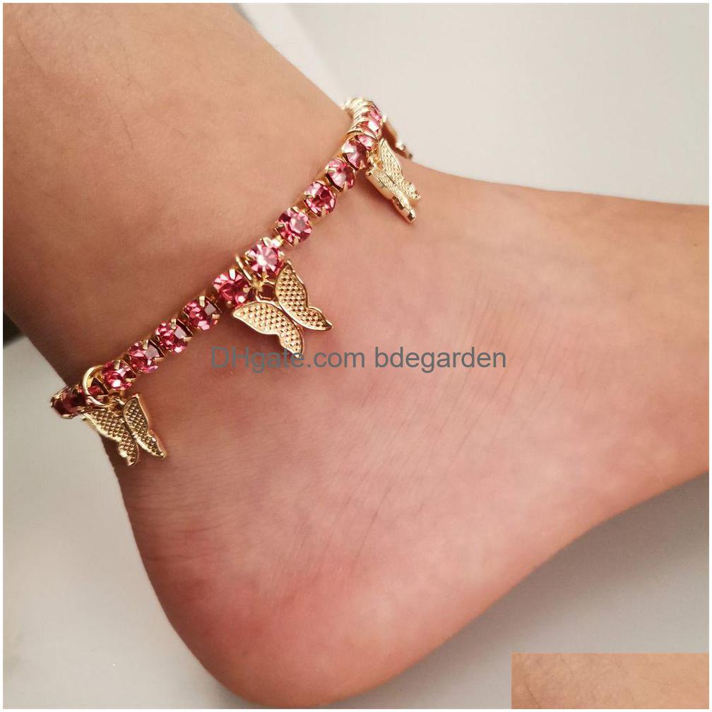 Anklets 1Pc Boho Butterfly Pendant Anklet Bracelet For Women Cubic Zirconia Adjustable Tennis Chain Summer Beach Foot Jewelry Drop De Dhqe5
Anklets 1Pc Boho Butterfly Pendant Anklet Bracelet For Women Cubic Zirconia Adjustable Tennis Chain Summer Beach Foot Jewelry Drop De Dhqe5