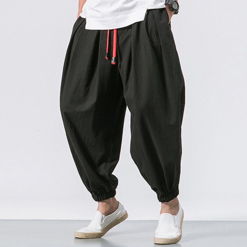 Men's Pants Man Cotton Linen Wild Leg Casual Loose CalfLength Bloomers Summer Baggy Male Traditional Trousers Joggers 230512, Black
Men's Pants Man Cotton Linen Wild Leg Casual Loose CalfLength Bloomers Summer Baggy Male Traditional Trousers Joggers 230512, Black