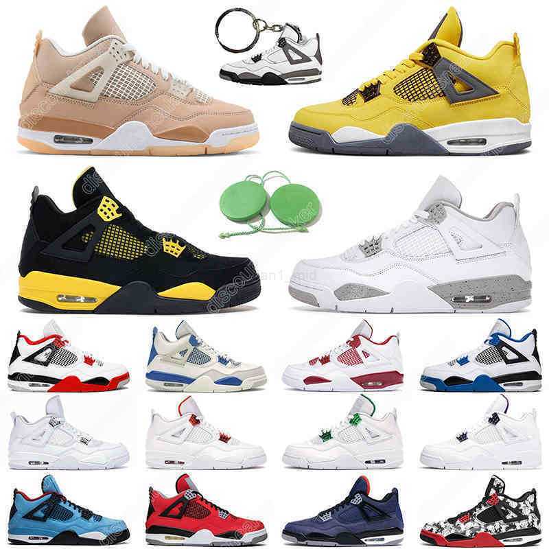 5.5-13 Mens basketball shoes 4s 4 guava ice fire red black cat white cement Desert Moss Purple Metallic women men trainer sports sneakers, Ivory 40-47
5.5-13 Mens basketball shoes 4s 4 guava ice fire red black cat white cement Desert Moss Purple Metallic women men trainer sports sneakers, Ivory 40-47