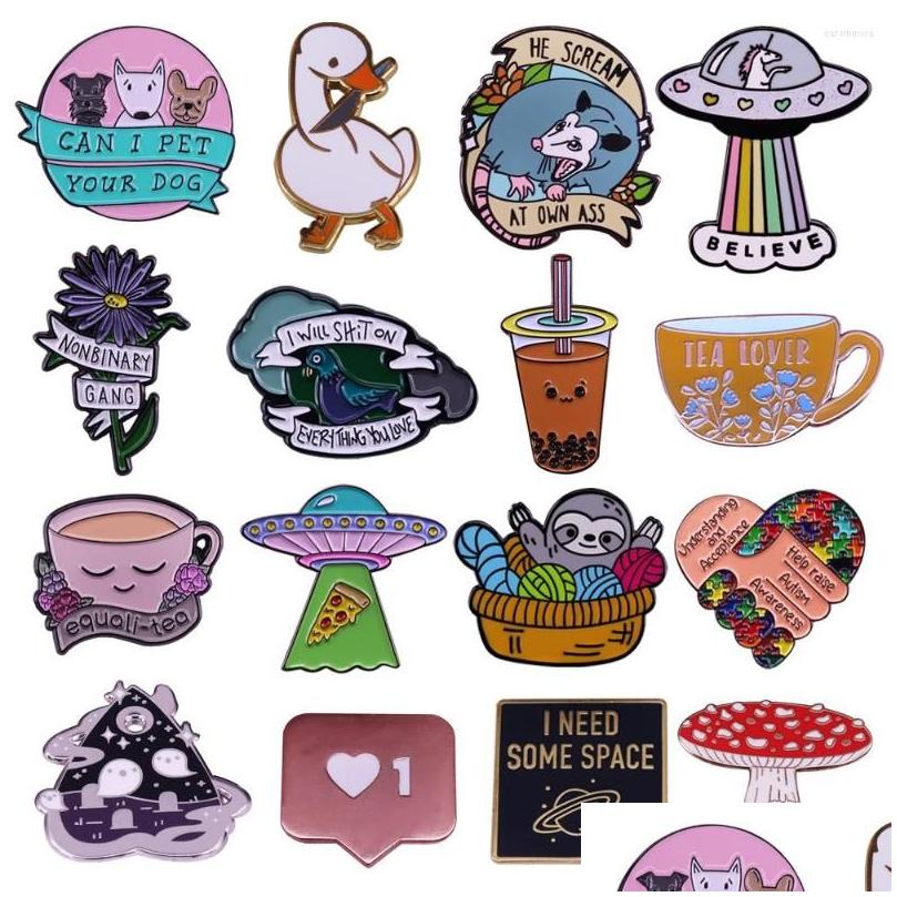 Cartoon Accessories Brooches Tea Dos Funny Lapel Pins Womens Brooch Enamel Pin Badges On Backpack Cute Stylish Jewelry Fashion Drop Dhoid, As show
Cartoon Accessories Brooches Tea Dos Funny Lapel Pins Womens Brooch Enamel Pin Badges On Backpack Cute Stylish Jewelry Fashion Drop Dhoid, As show