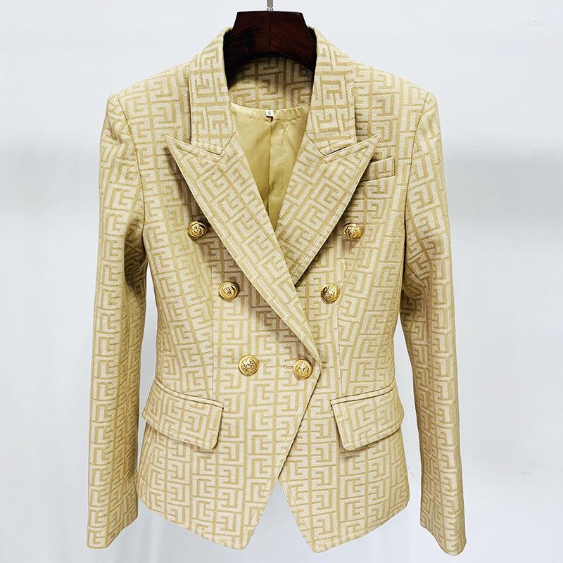 Women' Suits Blazer Women Khaki Plaid Labyrinth Jacquard Double Breasted Gold Lion Button Office Business Blazers Jacket 2023 High Quality, Pink blazer
Women' Suits Blazer Women Khaki Plaid Labyrinth Jacquard Double Breasted Gold Lion Button Office Business Blazers Jacket 2023 High Quality, Pink blazer