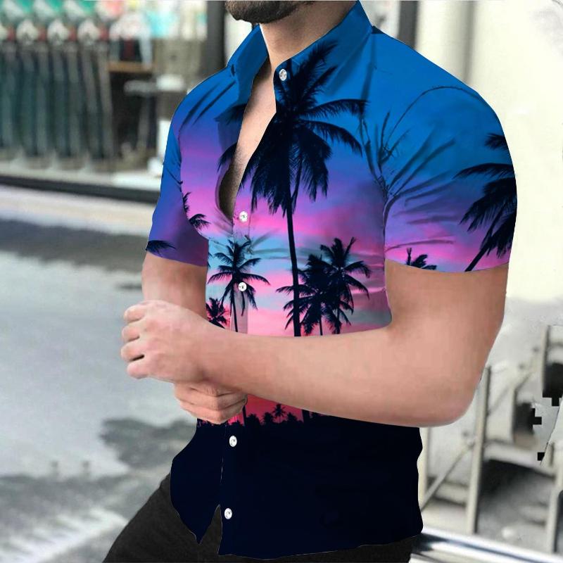 Men' Casual Shirts 2023 Summer Men' Watercolor Graffiti Sunset Beach Series 3D Digital Print Polo Collar Short Sleeve Shirt
Men' Casual Shirts 2023 Summer Men' Watercolor Graffiti Sunset Beach Series 3D Digital Print Polo Collar Short Sleeve Shirt