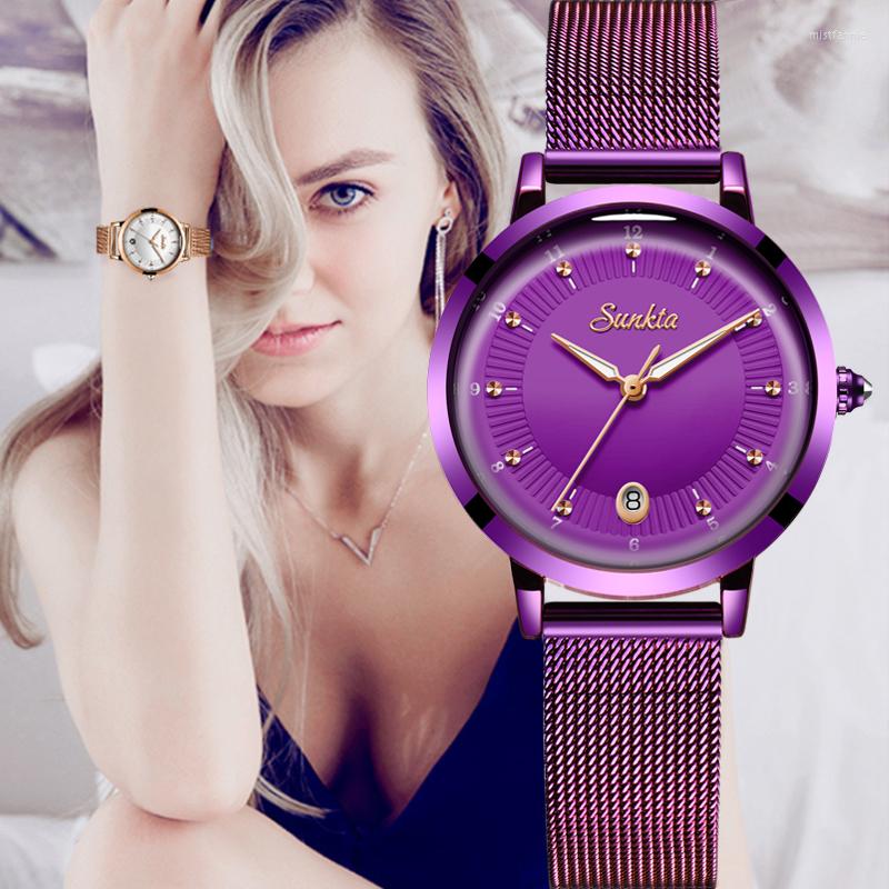 Wristwatches SUNKTA Luxury Women Watches Mesh Belt Female Clock Quartz Wristwatch Fashion Ladies Watch Relogio Feminino, Rose gold white
Wristwatches SUNKTA Luxury Women Watches Mesh Belt Female Clock Quartz Wristwatch Fashion Ladies Watch Relogio Feminino, Rose gold white