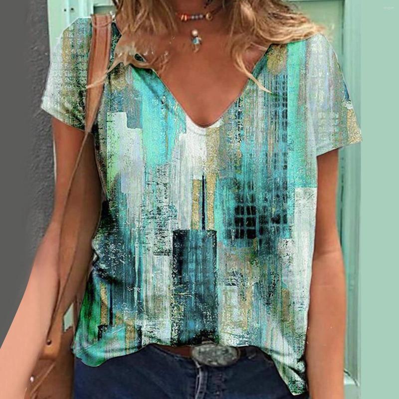 Women's T Shirts Daily Wear Summer Tshirts Women Water Color V Neck Tank Tops Workout Short Sleeve Print Casual Loose Tee, Mint green
Women's T Shirts Daily Wear Summer Tshirts Women Water Color V Neck Tank Tops Workout Short Sleeve Print Casual Loose Tee, Mint green