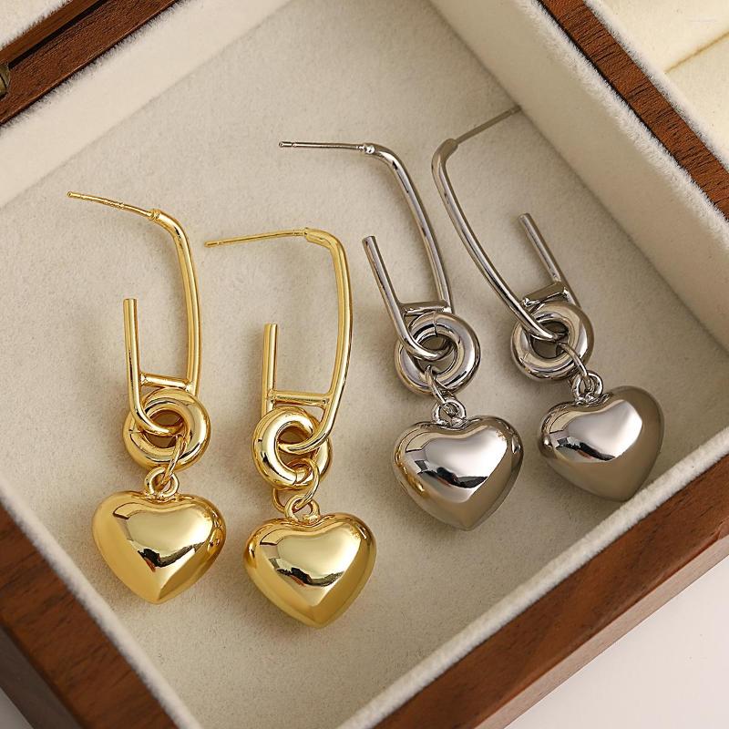 Hoop Earrings Korean Exquisite Heart Long Drop For Women Gold Color Megal Girl Temperament Jewelry
Hoop Earrings Korean Exquisite Heart Long Drop For Women Gold Color Megal Girl Temperament Jewelry
