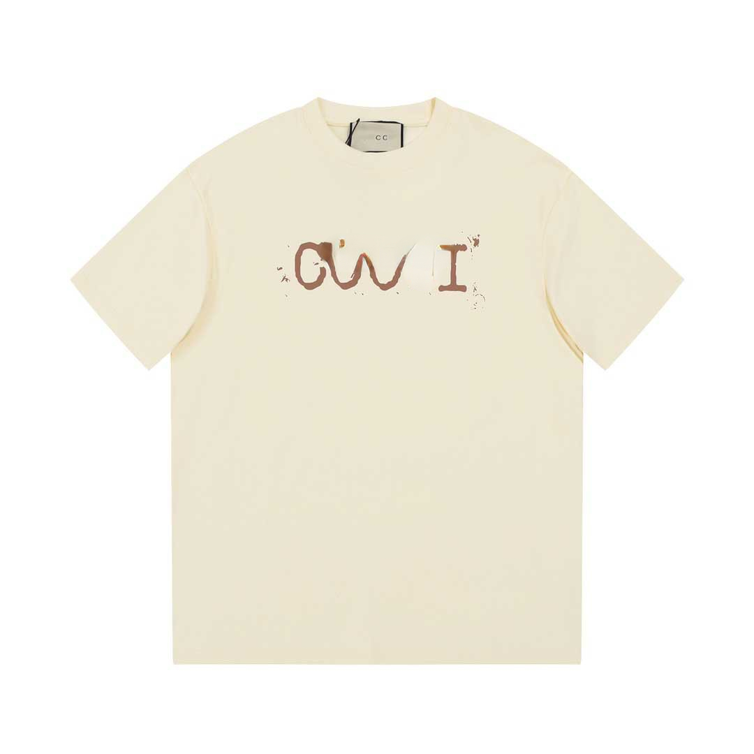Correct Version of Slogan Alphabet Simple Oil Spray Dot Printed Short Sleeve T-shirt Summer Couple, Beige
Correct Version of Slogan Alphabet Simple Oil Spray Dot Printed Short Sleeve T-shirt Summer Couple, Beige
