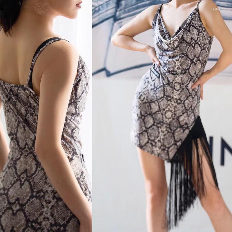 Stage Wear Latin Dance Costumes For Women Practice Dress Snake Pattern One-Piece Fringed Rumba Chacha DQS11068, Picture shown
Stage Wear Latin Dance Costumes For Women Practice Dress Snake Pattern One-Piece Fringed Rumba Chacha DQS11068, Picture shown