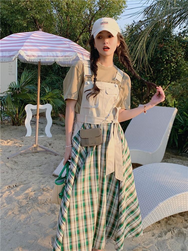 Casual Dresses Retro Plaid Overalls Dress Summer Women 2023 Contrast Color Strap Patchwork High Waist Fashion Green Girls Clothes, Dress only
Casual Dresses Retro Plaid Overalls Dress Summer Women 2023 Contrast Color Strap Patchwork High Waist Fashion Green Girls Clothes, Dress only