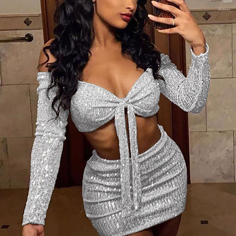 Work Dresses Glitter Sequins 2 Piece Sets Womens Outfits Festival Clothing Crop Top And Mini Skirt Party Club For Woman Christmas, Black
Work Dresses Glitter Sequins 2 Piece Sets Womens Outfits Festival Clothing Crop Top And Mini Skirt Party Club For Woman Christmas, Black