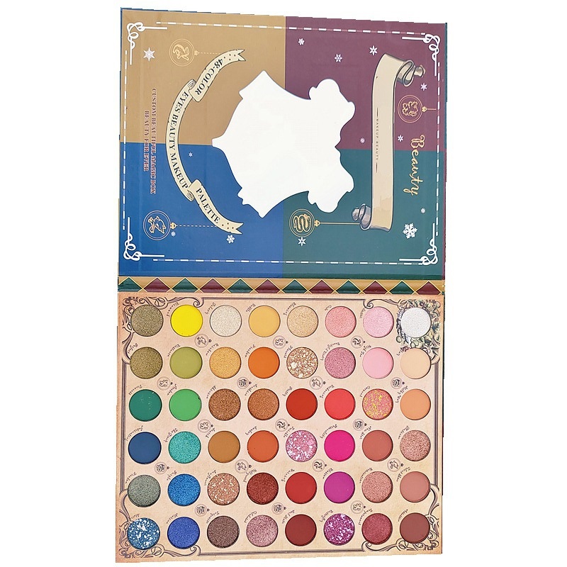 Waterproof Bright Color Eyeshadow Palette Colorful 48 Shades Highly Pigmented Matte Shimmer Long Lasting Blendable Eye Shadow Makeup Palette, Multi
Waterproof Bright Color Eyeshadow Palette Colorful 48 Shades Highly Pigmented Matte Shimmer Long Lasting Blendable Eye Shadow Makeup Palette, Multi
