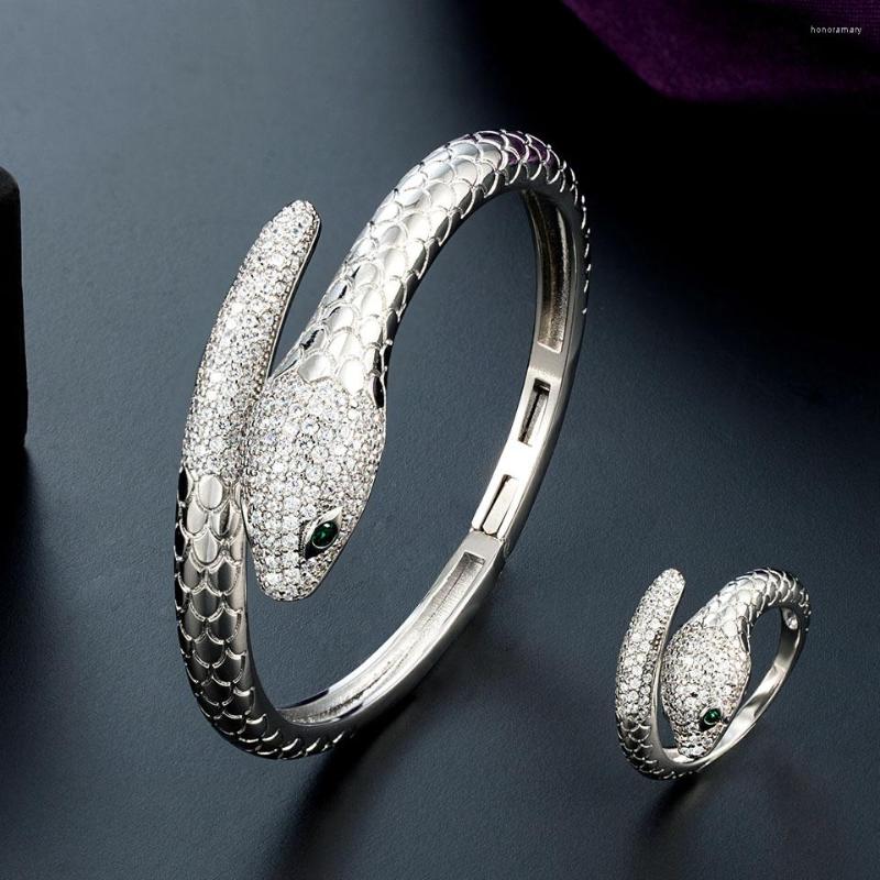 Necklace Earrings Set Zlxgirl Fashion Statement Snake Shape Punk Bangle With Ring Jewelry African Women's Cubic Zircon Animal Bracelet, Picture shown
Necklace Earrings Set Zlxgirl Fashion Statement Snake Shape Punk Bangle With Ring Jewelry African Women's Cubic Zircon Animal Bracelet, Picture shown