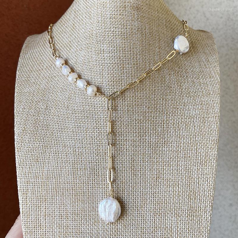 Pendant Necklaces 5 Pieces Natural Pearl Necklace 18K Plated Brass Chain With Swether 90139 
Pendant Necklaces 5 Pieces Natural Pearl Necklace 18K Plated Brass Chain With Swether 90139