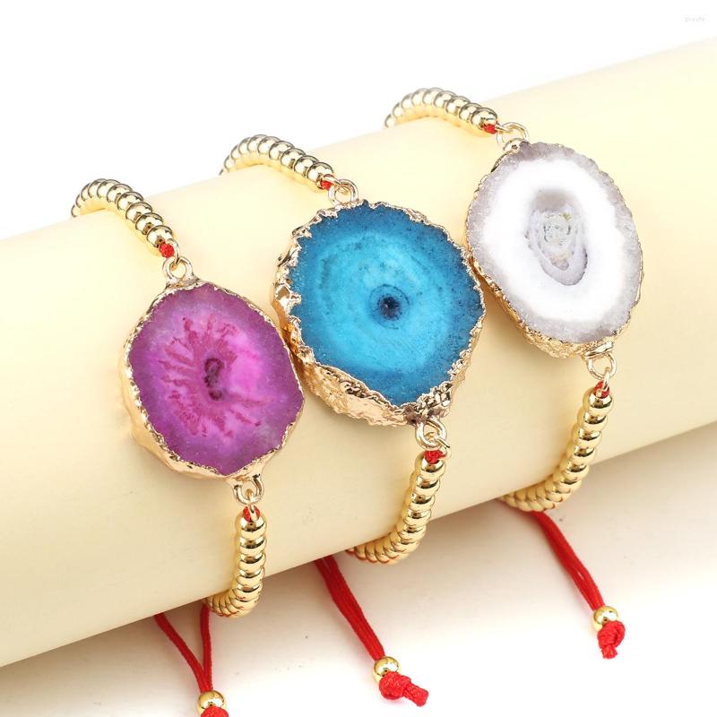 Charm Bracelets Natural Stone Crystal Cluster Handwoven Bracelet Golden Color Red Rope Charms For Women Exquisite Jewelry Accessories Gifts
Charm Bracelets Natural Stone Crystal Cluster Handwoven Bracelet Golden Color Red Rope Charms For Women Exquisite Jewelry Accessories Gifts