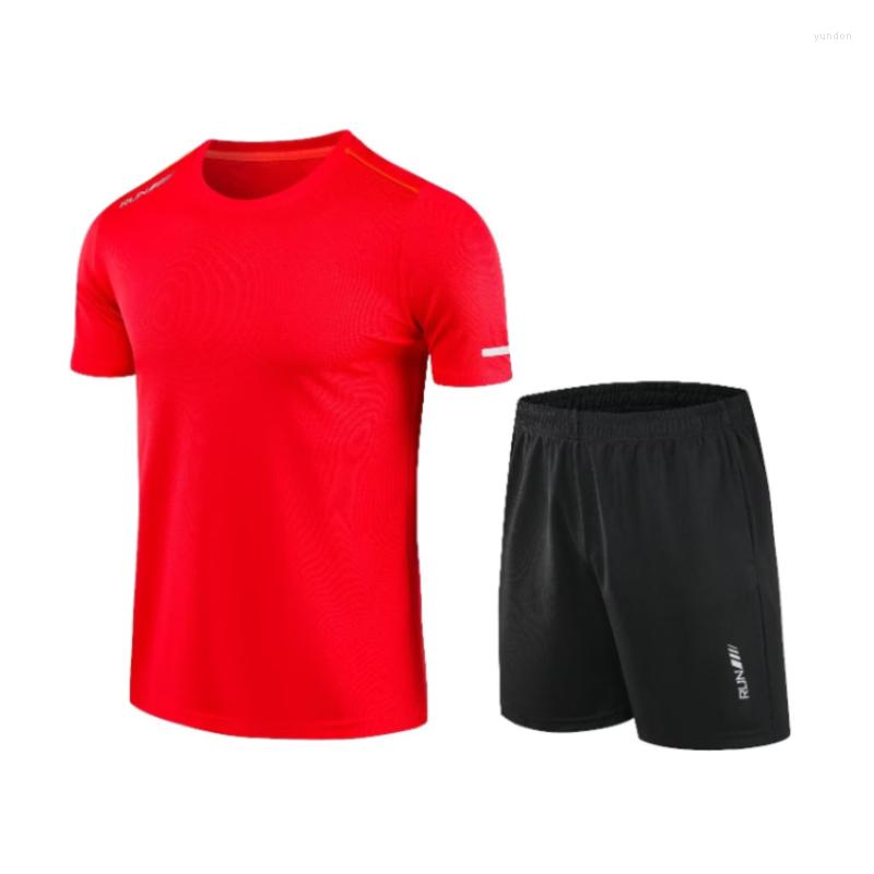Running Sets 2023 Men's Gym Fitness Summer Football Training Sport Tracksuits Shirt And Shorts Quick Drying Polyester Sportswear, White set
Running Sets 2023 Men's Gym Fitness Summer Football Training Sport Tracksuits Shirt And Shorts Quick Drying Polyester Sportswear, White set