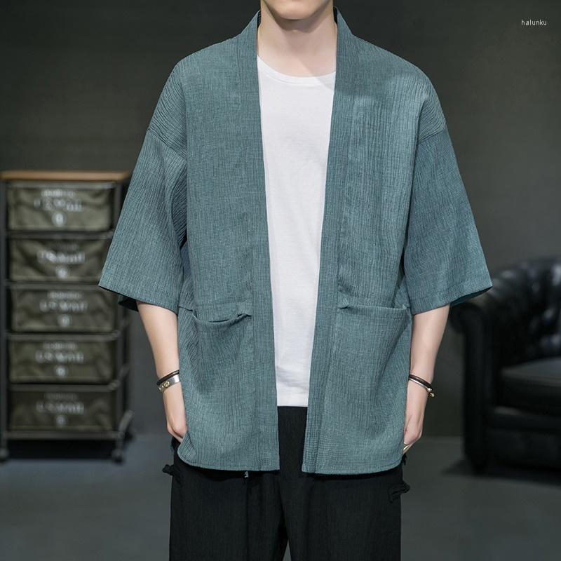 Ethnic Clothing Japanese Kimono Cardigan Men Haori Yukata Male Samurai Costume Summer 2023 Jacket Mens Shirt 31330
Ethnic Clothing Japanese Kimono Cardigan Men Haori Yukata Male Samurai Costume Summer 2023 Jacket Mens Shirt 31330