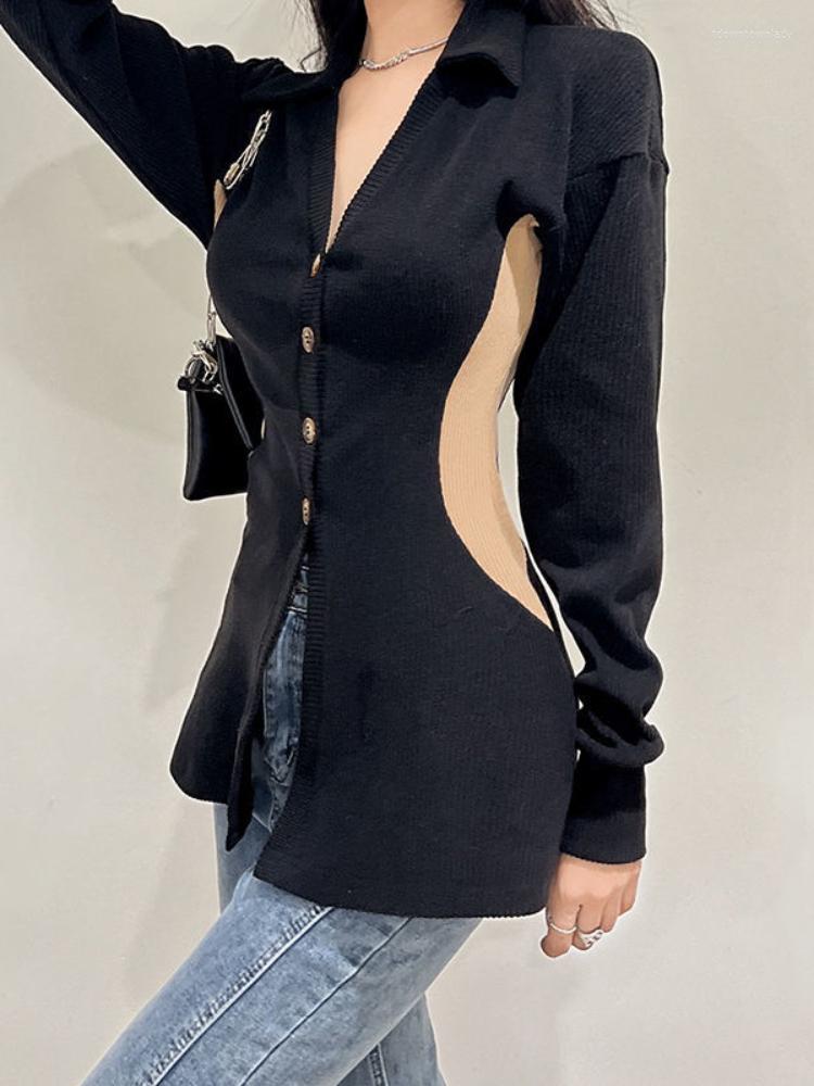 Women' Knits Women Cardigan Black Skinny Neck Knitted Lady Top Sexy Chic Elegant Clothes Vintage Sweater High Street
Women' Knits Women Cardigan Black Skinny Neck Knitted Lady Top Sexy Chic Elegant Clothes Vintage Sweater High Street