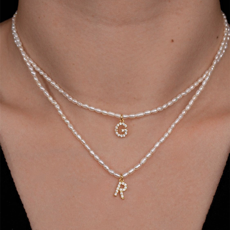 Luxury freshwater pearls Beads Necklaces for Women Vintage Pearl Trendy Woman Choker Initial letter name charms pendant necklace
Luxury freshwater pearls Beads Necklaces for Women Vintage Pearl Trendy Woman Choker Initial letter name charms pendant necklace