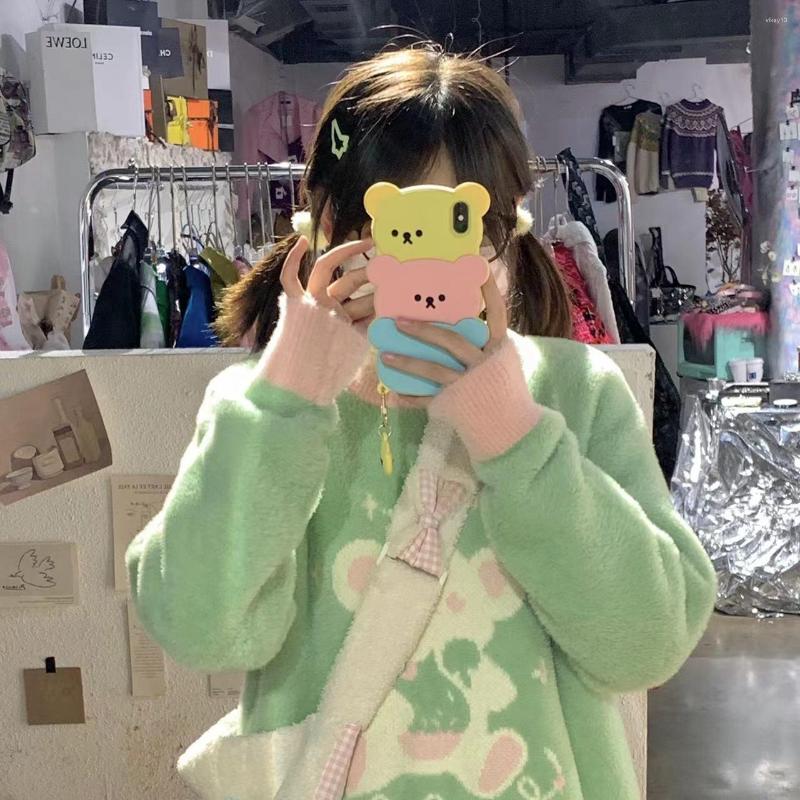 Women's Sweaters 2023 Winter Spring Japanese Harajuku Sweater For Women Girl Loose Baggy Knitted Jumper Kawaii Cute Pullover Student Clothes, Green
Women's Sweaters 2023 Winter Spring Japanese Harajuku Sweater For Women Girl Loose Baggy Knitted Jumper Kawaii Cute Pullover Student Clothes, Green