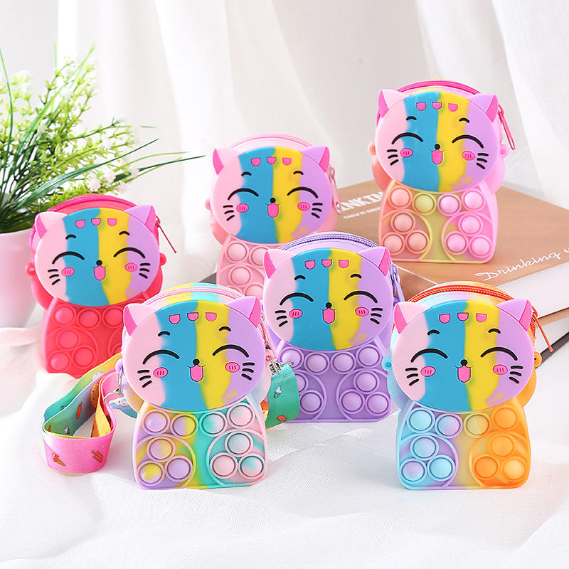 Cat Children Silica Gel Coin Purse Candy Jelly Storage Bag Hand Pinching Bubbles Puzzle Decompression Crossbody Package, Bags
Cat Children Silica Gel Coin Purse Candy Jelly Storage Bag Hand Pinching Bubbles Puzzle Decompression Crossbody Package, Bags