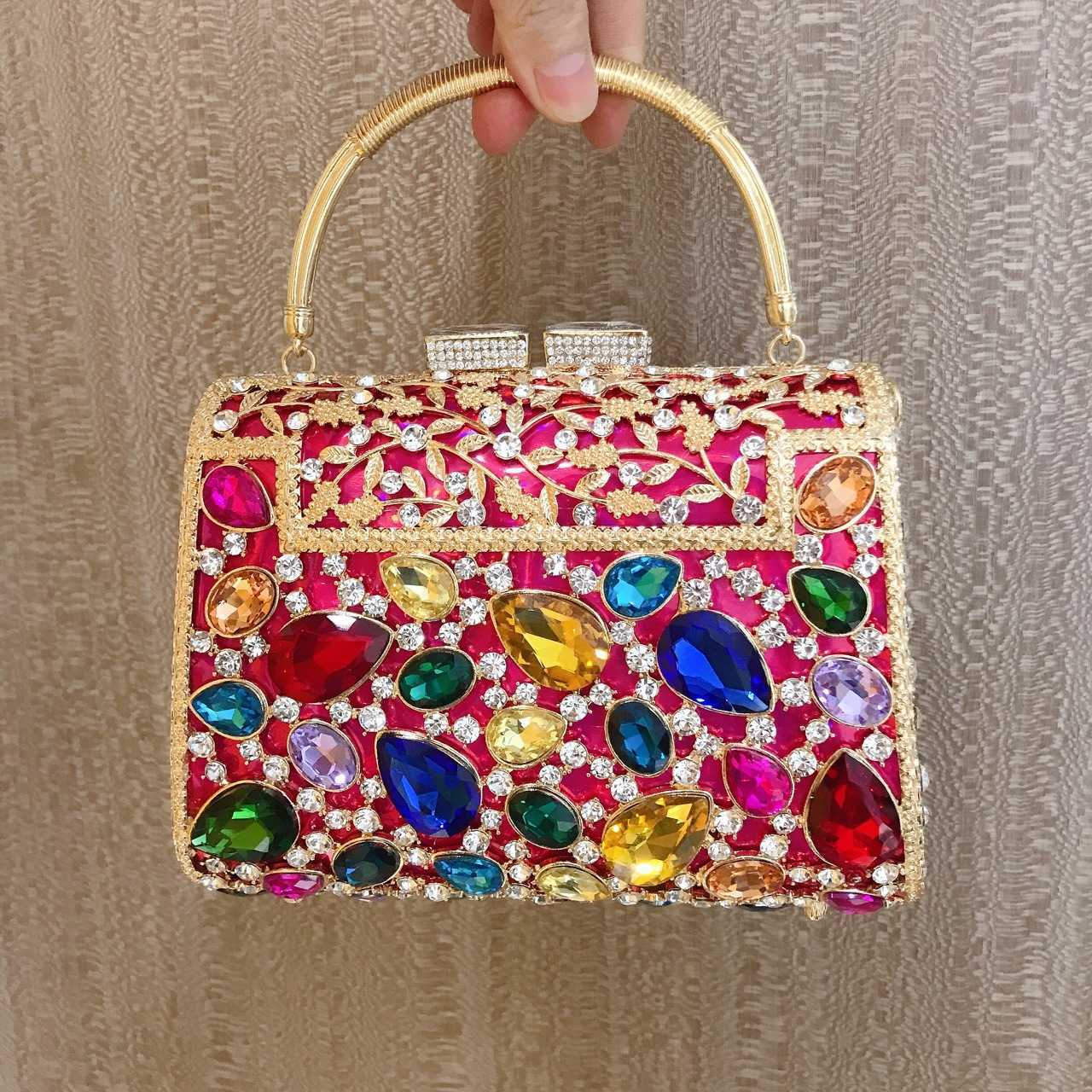 Banquet women's make-up bag celebrity party metal handle small square bag inlaid Dinner Bag hard handle 230513, Violet
Banquet women's make-up bag celebrity party metal handle small square bag inlaid Dinner Bag hard handle 230513, Violet