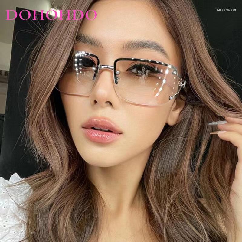 Sunglasses Diamond Y2K Women Luxury Sexy Rimless Sun Glasses Men Goggle Outdoor Driving Style Fashion Eyewear Shades UV400
Sunglasses Diamond Y2K Women Luxury Sexy Rimless Sun Glasses Men Goggle Outdoor Driving Style Fashion Eyewear Shades UV400