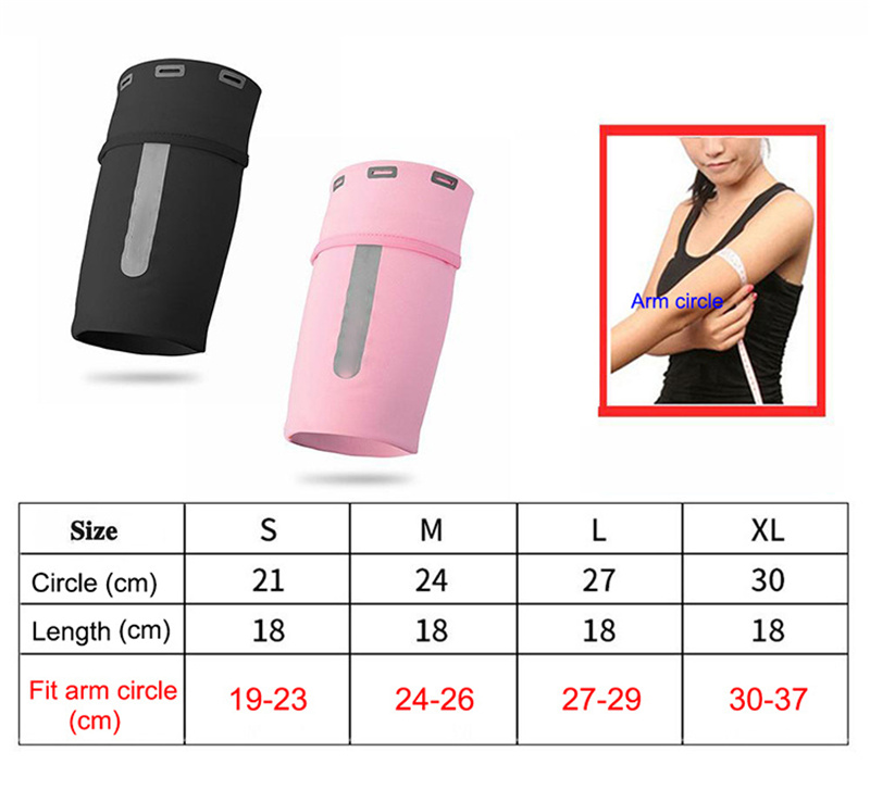 Sports Phone Arm Bags Reflective Cellphone Arm Pouch Fitness Anti-theft Armband Pocket Workout Running Cycling 4-7 inch Mobile Phone Holder