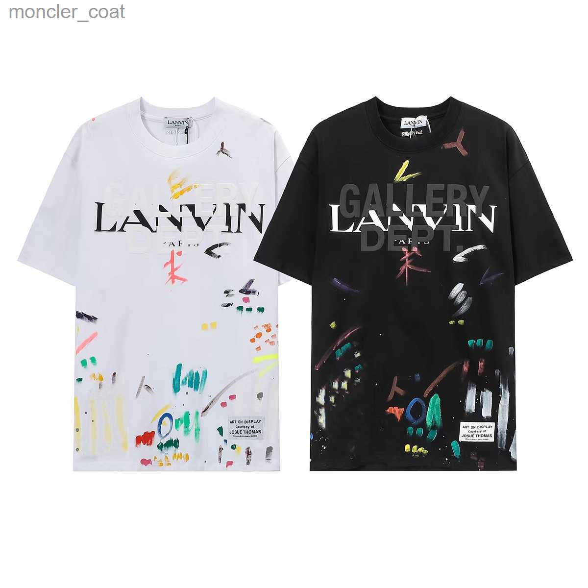Men' T-shirts Langfan Lanvin Co-branded with the Same Splash-ink Letter Hand-painted Graffiti Printing Short-sleeved T-shirt for Men and Women, White of - lf03
Men' T-shirts Langfan Lanvin Co-branded with the Same Splash-ink Letter Hand-painted Graffiti Printing Short-sleeved T-shirt for Men and Women, White of - lf03