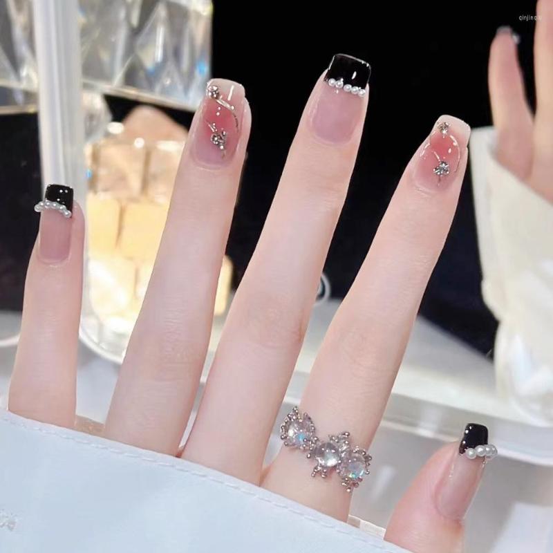 False Nails 24pcs French With Designs Diamond Y2k Press On Long Ballerina Square Wearable Gradient Fake Glitter Nail Tips, Style7
False Nails 24pcs French With Designs Diamond Y2k Press On Long Ballerina Square Wearable Gradient Fake Glitter Nail Tips, Style7
