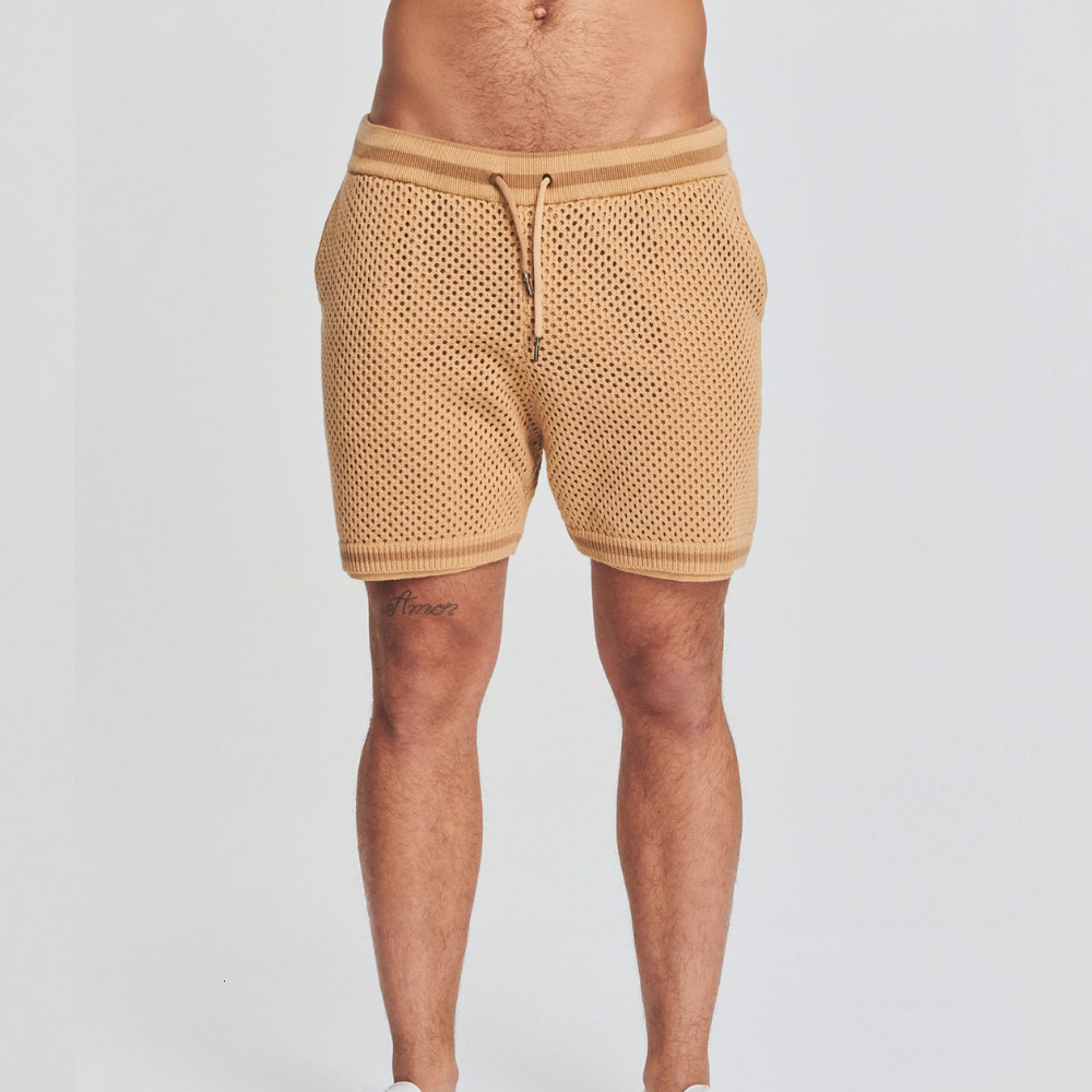 Men's Tracksuits Men's Set Knitted Short Sleeve Tank Top and Shorts Two Piece Sets Casual Sweatpants Fashion Male Tracksuit Ropa Para Hombre