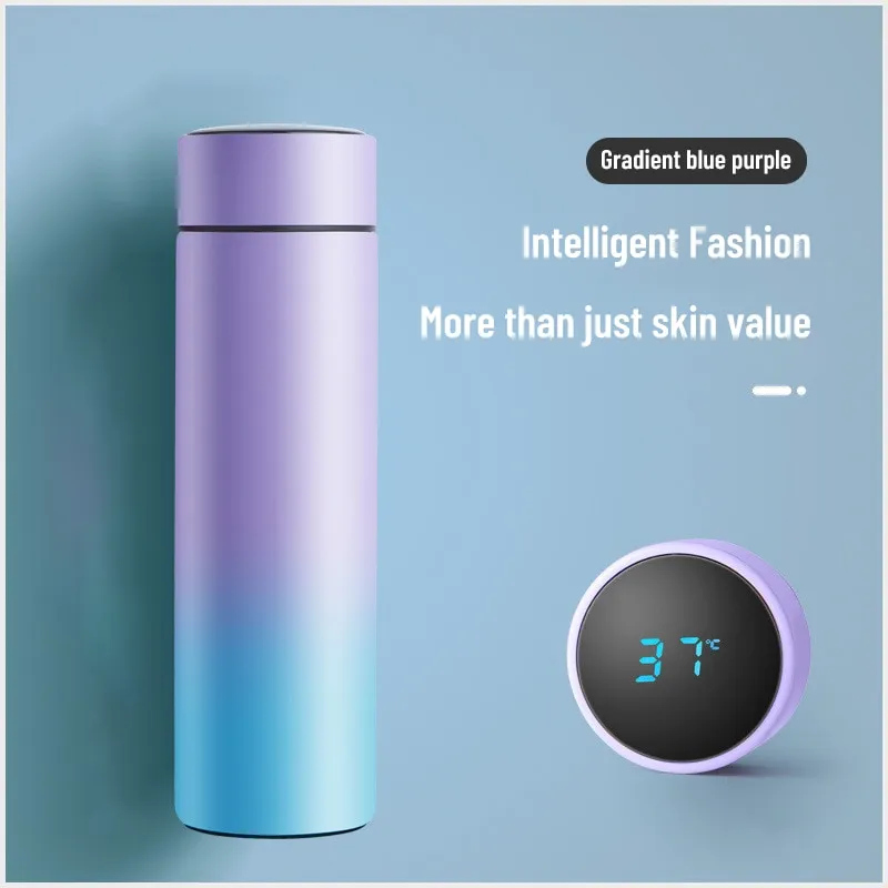 500ML Smart Insulation Cup Mini Thermos Cup Water Bottle Led Digital Temperature Display Stainless Steel Thermos Cup
500ML Smart Insulation Cup Mini Thermos Cup Water Bottle Led Digital Temperature Display Stainless Steel Thermos Cup