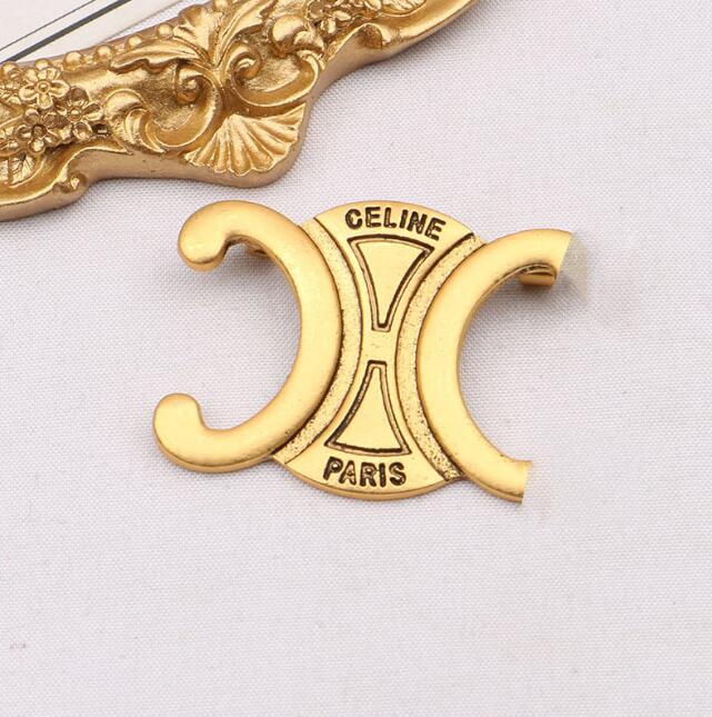 Brooches Letter Gold Designer Elegant Plated Inlay Crystal Rhinestone Jewelry Brooch Unisex Charm Pearl Pin Marry Christmas Party Gift Accessorie 20st