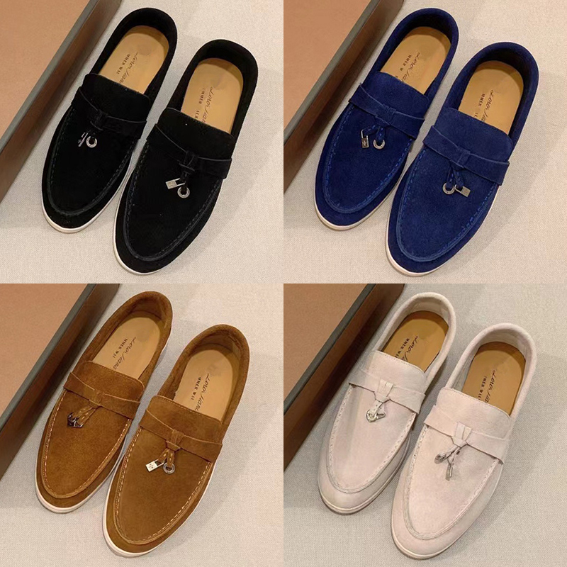 Designer Piana Loro Shoes Women Men Fashion Suede Summer Charms Walk Loafers Sneakers loropiana Casual Shoe Triple Black Navy Grey, Item #1
Designer Piana Loro Shoes Women Men Fashion Suede Summer Charms Walk Loafers Sneakers loropiana Casual Shoe Triple Black Navy Grey, Item #1