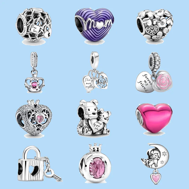 925 sterling silver charms for pandora jewelry beads DIY Pendant women Bracelets beads Openwork Chain Link Padlock Charm
925 sterling silver charms for pandora jewelry beads DIY Pendant women Bracelets beads Openwork Chain Link Padlock Charm