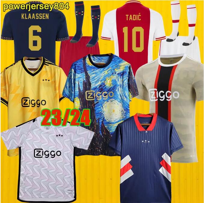 AJAXS TADIC 23 24 Soccer Jerseys BASSEY BERGHUIS Third black Kit KLAASSEN BERGWIJN CRUYFF 2023 2024 away football shirts men kids uniforms 0152678, Player version
AJAXS TADIC 23 24 Soccer Jerseys BASSEY BERGHUIS Third black Kit KLAASSEN BERGWIJN CRUYFF 2023 2024 away football shirts men kids uniforms 0152678, Player version
