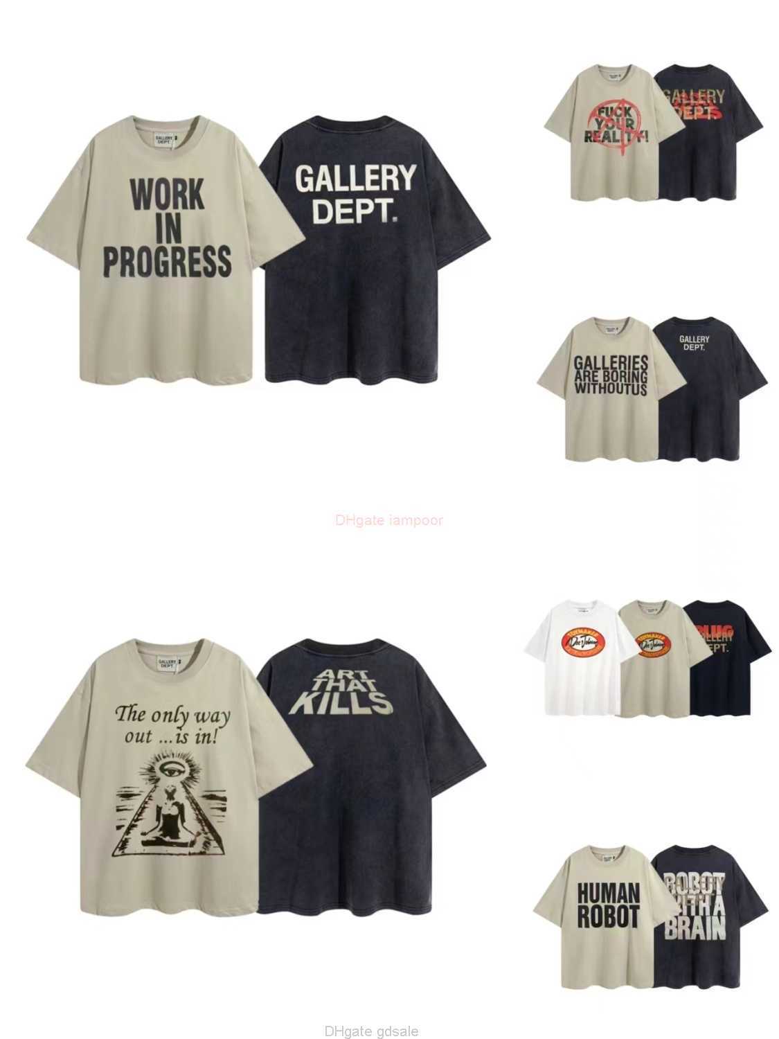 Designer Fashion Clothing Tees Tshirt High Version Galleryes Depts Summer Vintage American High Street Trendy Brand Men's Round Neck Short Sleeved T-shirt Women, Black distressed 15
Designer Fashion Clothing Tees Tshirt High Version Galleryes Depts Summer Vintage American High Street Trendy Brand Men's Round Neck Short Sleeved T-shirt Women, Black distressed 15