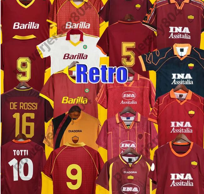 Top 00 01 02 Retro soccer jerseys TOTTI football shirt 89 90 91 92 94 95 96 98 99 BATISTUTA jersey Classic maillot de foot Nakata Montella ROMA
Top 00 01 02 Retro soccer jerseys TOTTI football shirt 89 90 91 92 94 95 96 98 99 BATISTUTA jersey Classic maillot de foot Nakata Montella ROMA