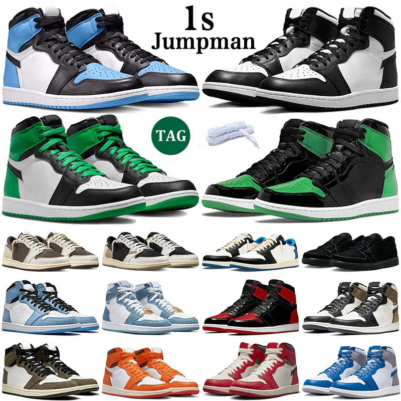 Jumpman 1 retro 1s high basketball shoes men women outdoor UNC Toe Lucky Green Patent Black White Reverse Mocha Olive Lost And Found mens trainers sports sneakers, 13
Jumpman 1 retro 1s high basketball shoes men women outdoor UNC Toe Lucky Green Patent Black White Reverse Mocha Olive Lost And Found mens trainers sports sneakers, 13