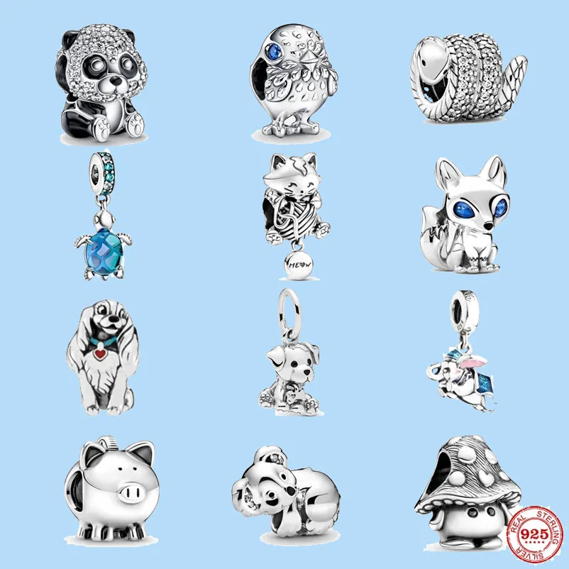 925 sterling silver charms for pandora jewelry beads DIY Pendant women Bracelets beads Cute Animals
925 sterling silver charms for pandora jewelry beads DIY Pendant women Bracelets beads Cute Animals