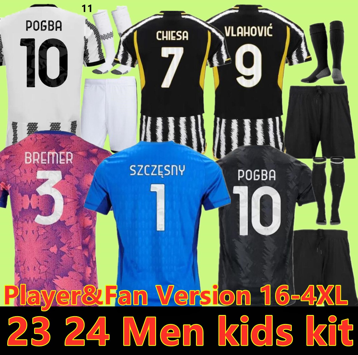23 24 goalkeeper soccer jerseys VLAHOVIC MILIK 2023 2024 home POGBA CHIESA BONUCCI DANILO LOCATELLI FAGIOLI RABIOT football shirts kit DI MARIA men kids, Black
23 24 goalkeeper soccer jerseys VLAHOVIC MILIK 2023 2024 home POGBA CHIESA BONUCCI DANILO LOCATELLI FAGIOLI RABIOT football shirts kit DI MARIA men kids, Black
