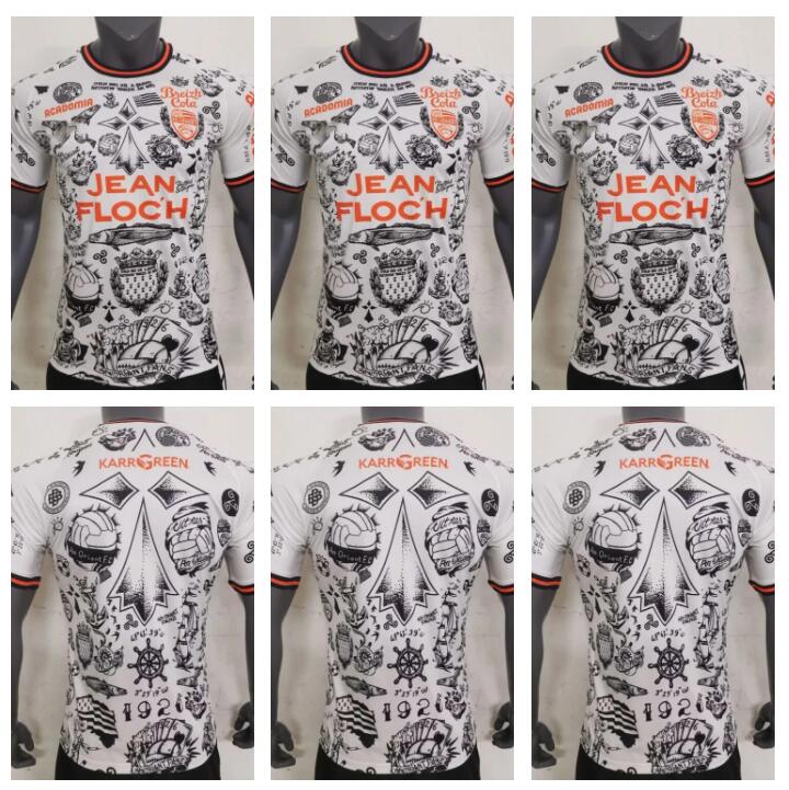 23 24 Lorient Mens Soccer Jerseys 2023 2024 Tattoo Special Edition Grbic Le Fee Bozok Boisgard Marveaux Football Shirts Short Sleeve