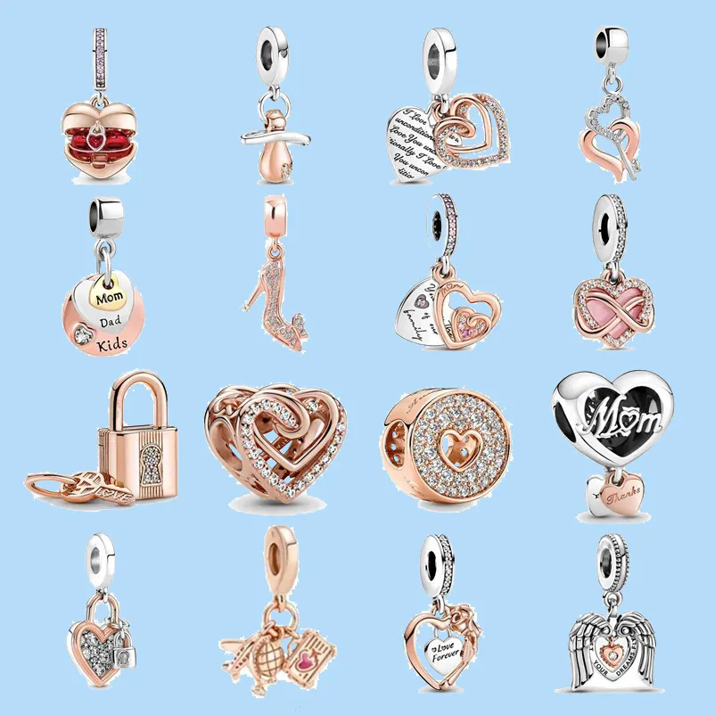 925 sterling silver charms for pandora jewelry beads DIY Pendant women Bracelets beads Fine Entwined Infinite Hearts Double
925 sterling silver charms for pandora jewelry beads DIY Pendant women Bracelets beads Fine Entwined Infinite Hearts Double